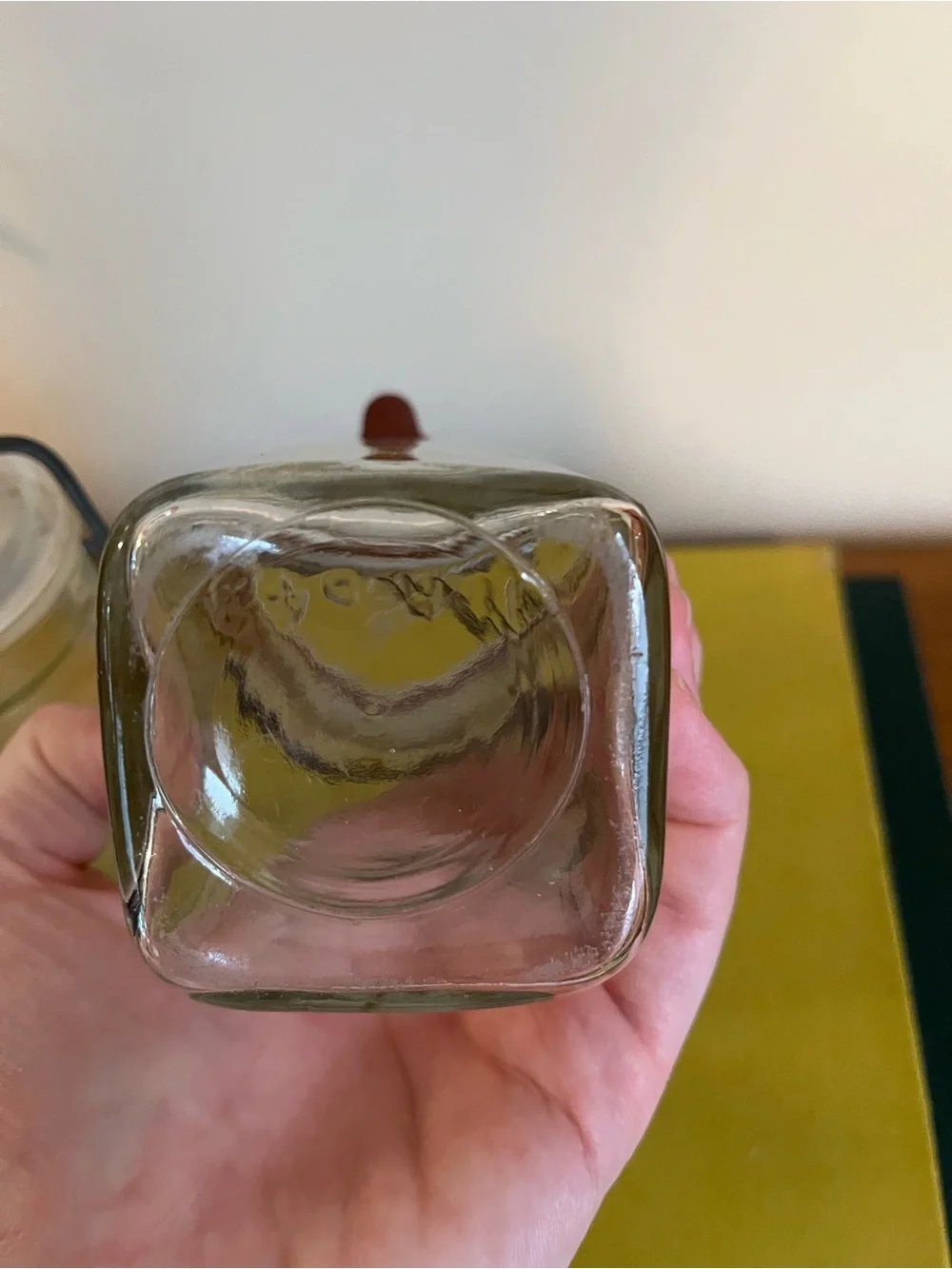 Set of 2 Small Wire Lid Glass Mason Jars